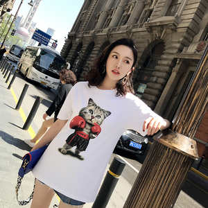 拳击猫时尚款T恤，网红斯卡拉热情推荐